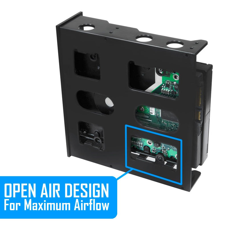  [AUSTRALIA] - Kingwin SSD Hard Drive Mounting Kit Internal, Convert Any 3.5” Solid State Drive/HDD Into One 5.25 Inch Drive Bay. Mounting Screws Included, Quick and Easy Installation [HDM-228] 1 x 3.5 HDD/SSD to 5.25 Plastic