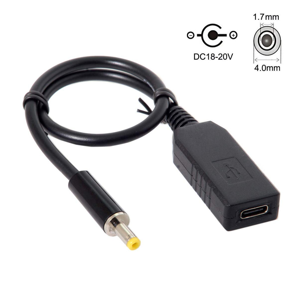  [AUSTRALIA] - Cablecc USB 3.1 Type C USB-C to DC 20V 4.0x1.7mm Power Plug PD Emulator Trigger Charge Cable for Laptop