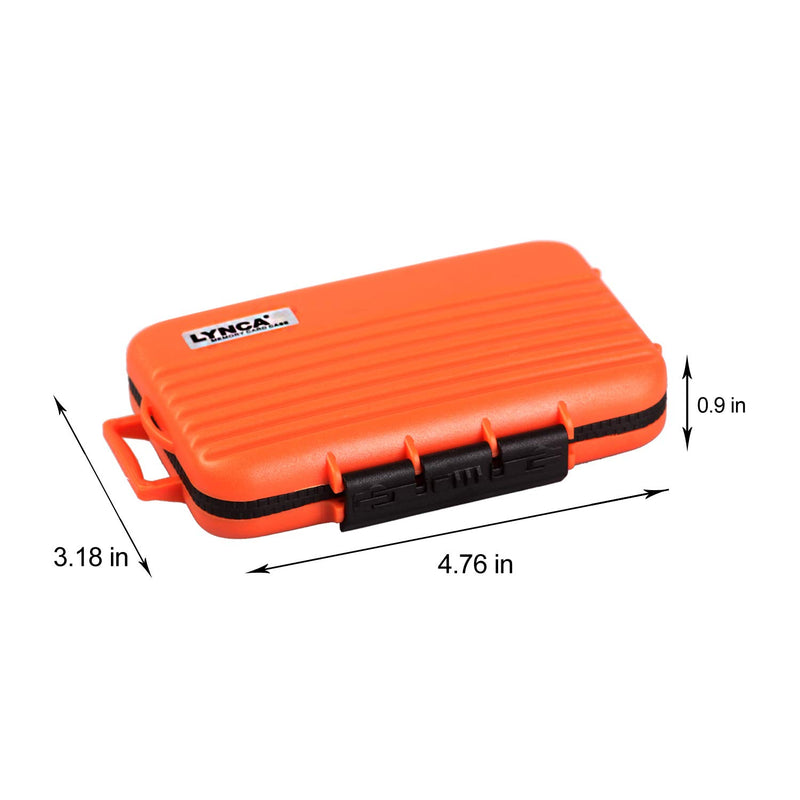  [AUSTRALIA] - LYNCA Memory Card Case Holder, Memory Card Hard Protector Case Professional Water-Resistant Anti-Shock Compact Camera Card Hard Storage Box for 8 SD Cards 4 CF Cards 12 Micro SD/TF Cards (Orange) Orange