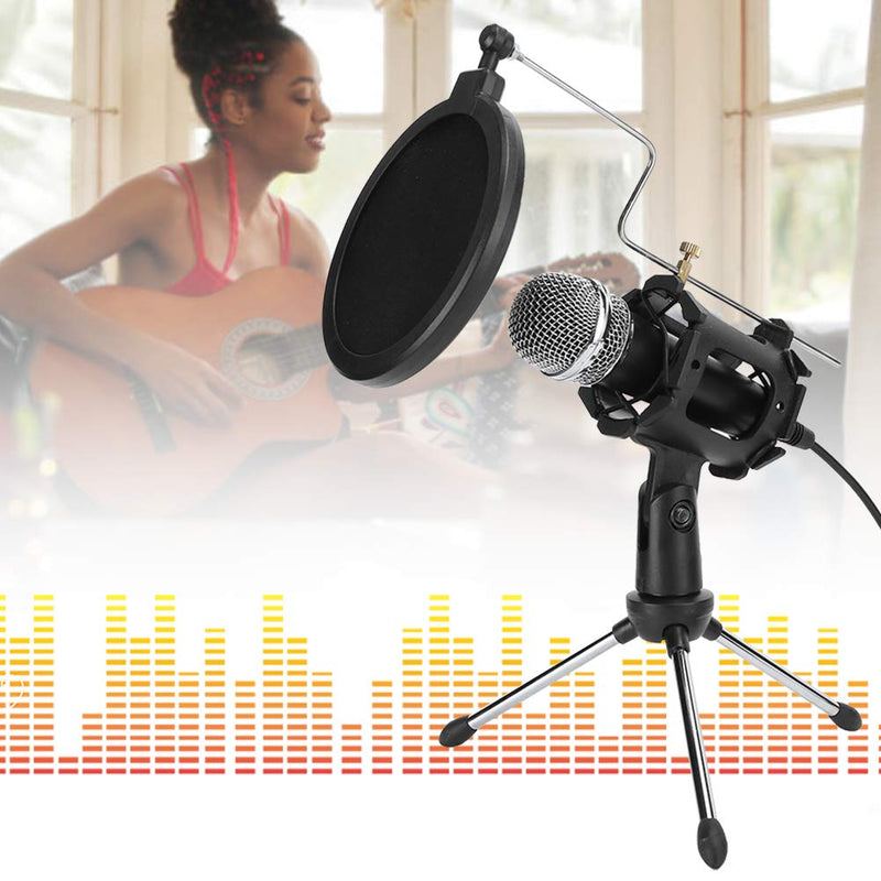  [AUSTRALIA] - Microphone Kit, Professional Capacitive Microphone Recording Mini Portable MIC Set Plug and Play Suitable for Instruments, Radio, Podcasts, Interviews