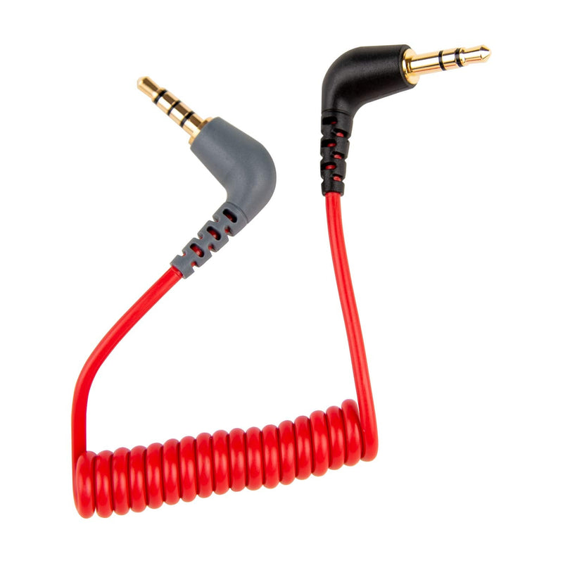  [AUSTRALIA] - Alfzero Replacement 3.5mm TRS to 3.5mm TRRS Patch Adapter Cable for External Compact On-Camera Microphone VideoMicro Mics