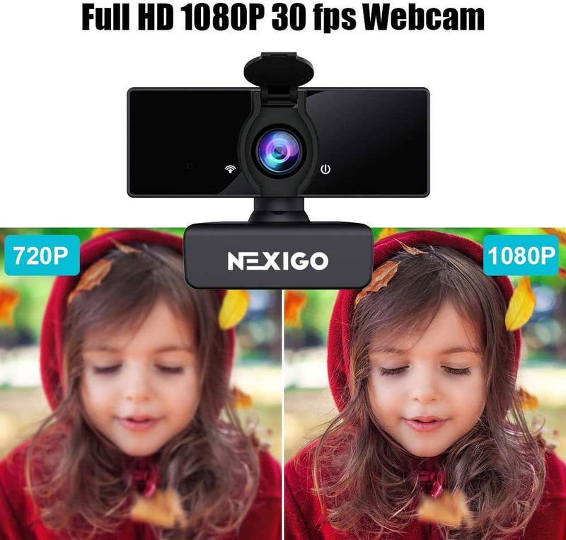  [AUSTRALIA] - 1080P Business Webcam with Software, Dual Microphone & Privacy Cover, NexiGo N660 USB FHD Web Computer Camera, Plug and Play, for Zoom/Skype/Teams/Webex, Laptop MAC PC Desktop