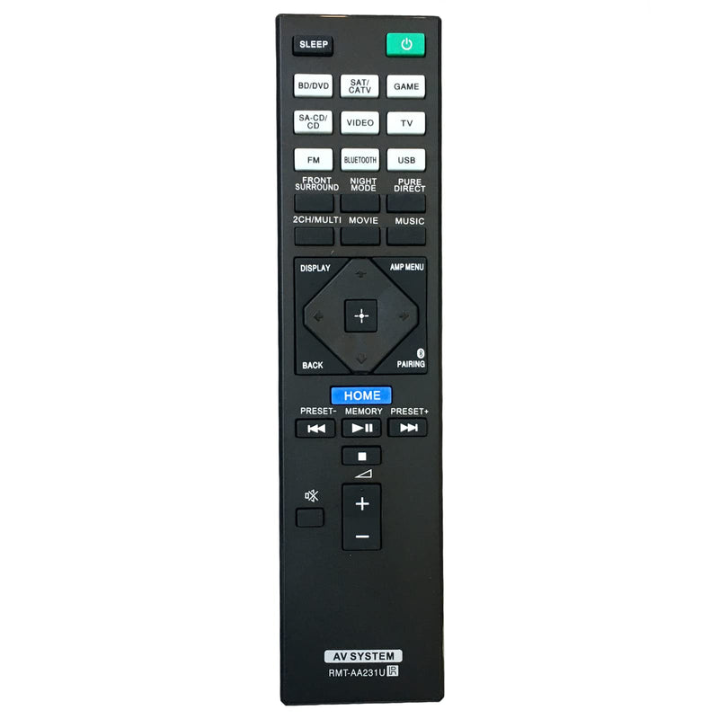  [AUSTRALIA] - RMT-AA231U Replacement Remote Control Compatible for Sony 7.2ch Home Theater AV Receiver STR-DH770 STRDH770