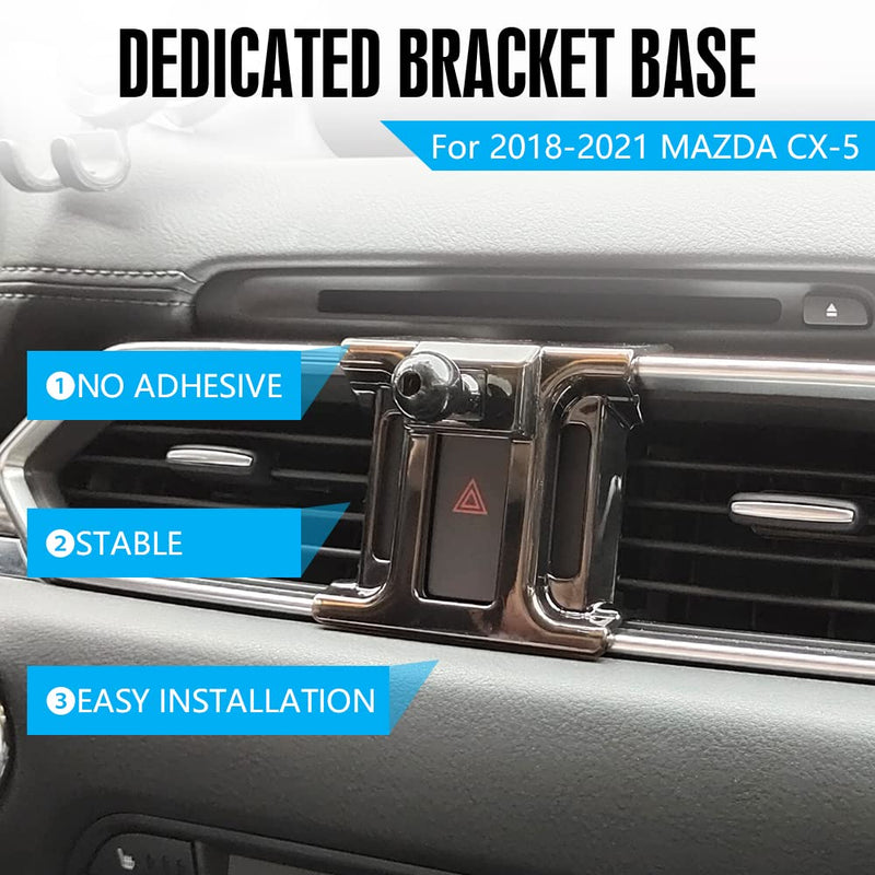  [AUSTRALIA] - CARFIB for Mazda CX5 CX-5 Accessories Car Phone Holder Mount Magnetic Magnet 2018 2019 2020 2021 Cell Phone for iPhone Samsung HTC Air Vent Dedicated