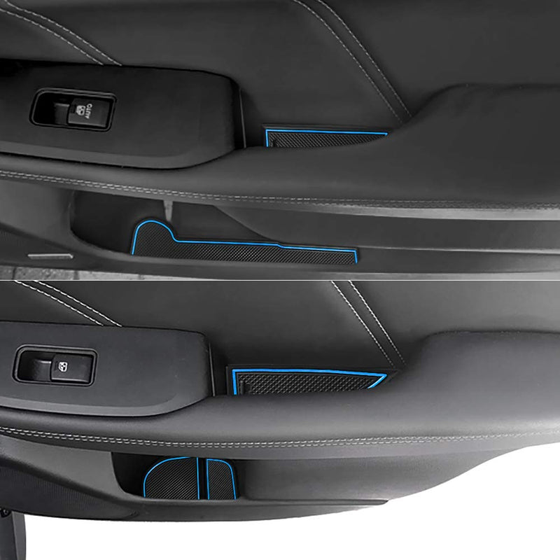  [AUSTRALIA] - Auovo Anti dust Mats for 2015-2019 Subaru Outback and Subaru Legacy Interior Accessories Custom Fit Door Pocket Liners Cup Holder Pads Console Mats(16pcs/Set) (Blue) blue