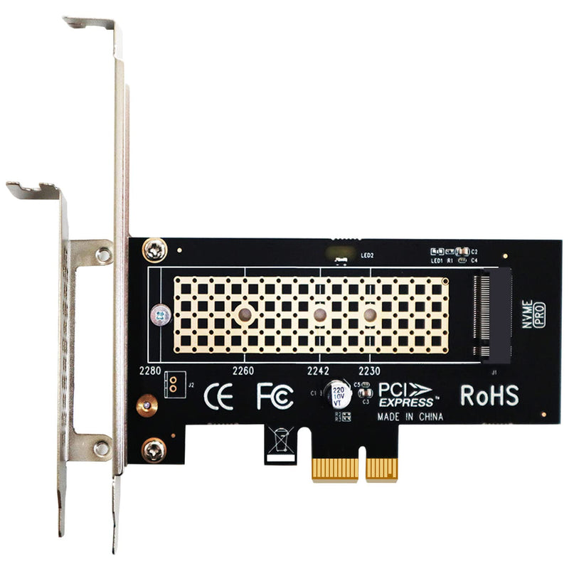  [AUSTRALIA] - GLOTRENDS M.2 PCIe X1 Adapter with M.2 Screw for M.2 PCIe 4.0/3.0 SSD (NVMe/AHCI Key M), PCIe X1/X4/X8/X16 Lane Installation, but Only PCIe X1 Bandwidth (PA09-X1)