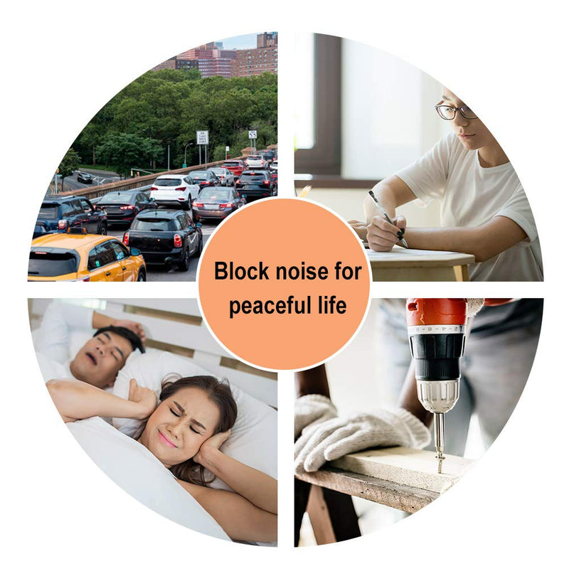  [AUSTRALIA] - Quality Foam Ear Plugs 500 Pair - 32 dB Disposable Soft Noise Cancelling Sound Blocking Soft Ear Plugs Dispenser Refill Orange 500 Pair Refill Orange