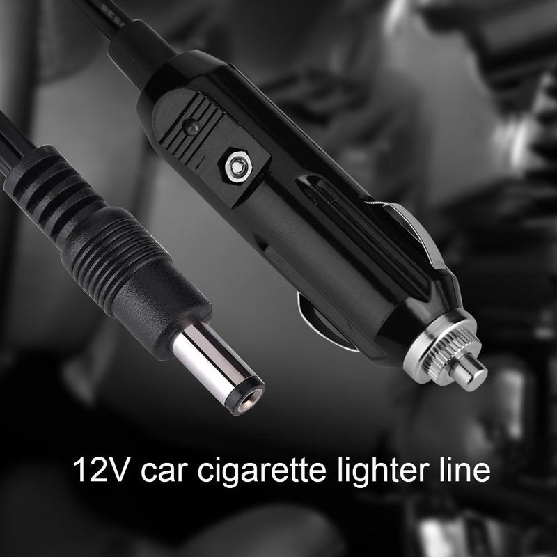  [AUSTRALIA] - 3 Meter/9.8 Feet 12V DC 5.5mmx2.1mm car Cigarette Lighter line for Automotive appliances Power Plug Cord Adapter Cable with LED Light Applicable to car Machine, Inflatable Pump, and car Refrigerator