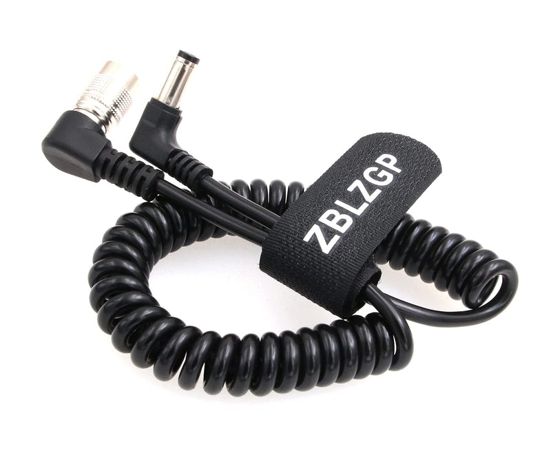  [AUSTRALIA] - ZBLZGP DC2.5 to Right Angle Hirose 4 Pin Male Power Cable for Sound Devices 633/644/688 Zoom F8 Blackmagic Cinema