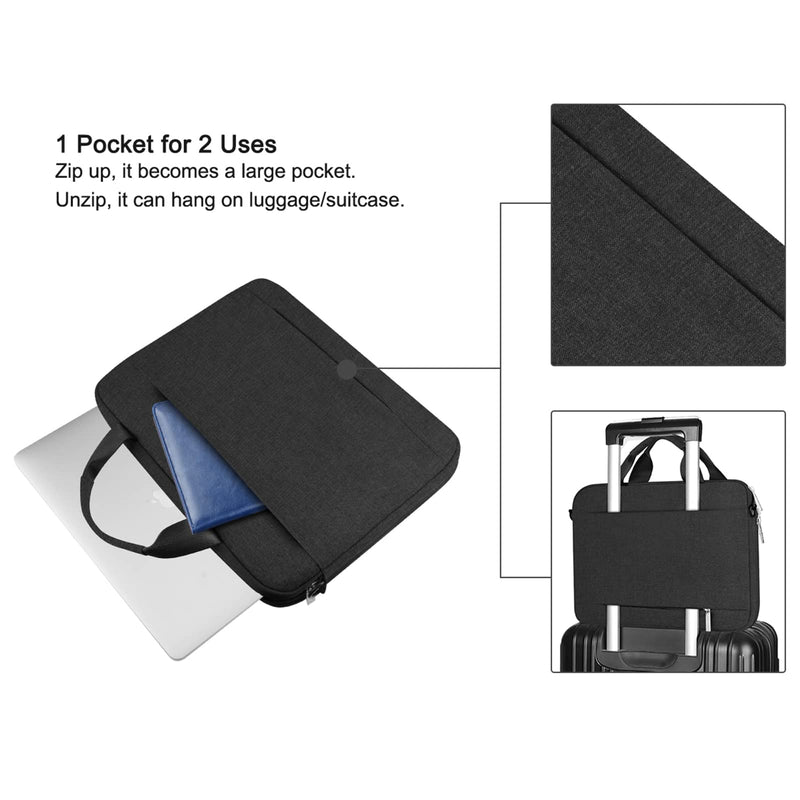  [AUSTRALIA] - ARVOK 15 15.6 16 Inch Laptop Sleeve Case with Strap & Handle, Notebook Computer Case Briefcase Carrying Bag for HP/Dell/Lenovo/Asus/Acer