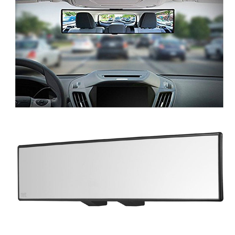 [AUSTRALIA] - Car Rearview Mirrors,Yoolight Car Universal 12'' Interior Clip On Panoramic Rear View Mirror Wide Angle Rear View Mirror (12"L x 2.8" H) 12"L x 2.8" H