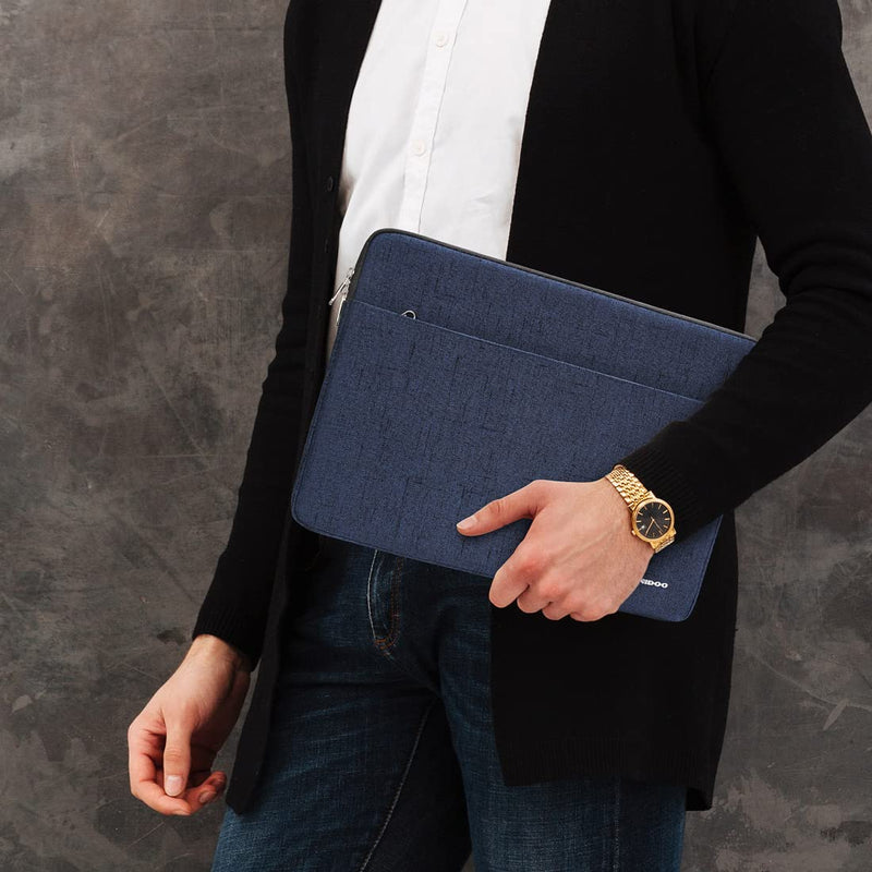  [AUSTRALIA] - NIDOO Laptop Sleeve 14 inch Computer Case Protective Bag for 15" Surface Laptop 3 4/14" ThinkPad T14 P14 / Lenovo ThinkPad P40 Yoga/ThinkPad X1 Carbon/Acer Chromebook Spin 514 / Dell Latitude 14 Blue