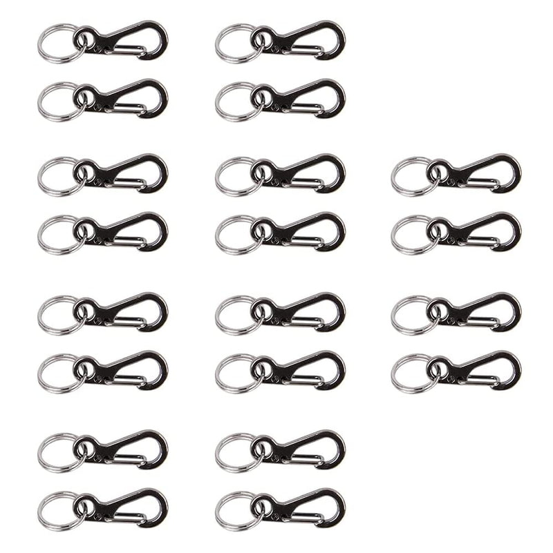  [AUSTRALIA] - Foto&Tech Small Quick Release Adapter Clip for Camera with Round Lugs for Camera Strap, 33lb Breaking Force (10 Set, Gray) 10 Pieces