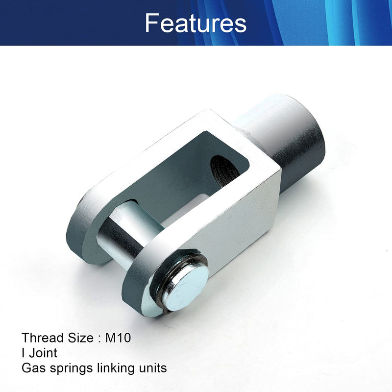  [AUSTRALIA] - Aicosineg Air Cylinder Rod Clevis End Y Joint 16mm/0.63 inch Iron M16 Pneumatic Air Cylinder Connectors Fittings 78mm/3.07 inch Length Silver 1pcs Y-63 1pcs