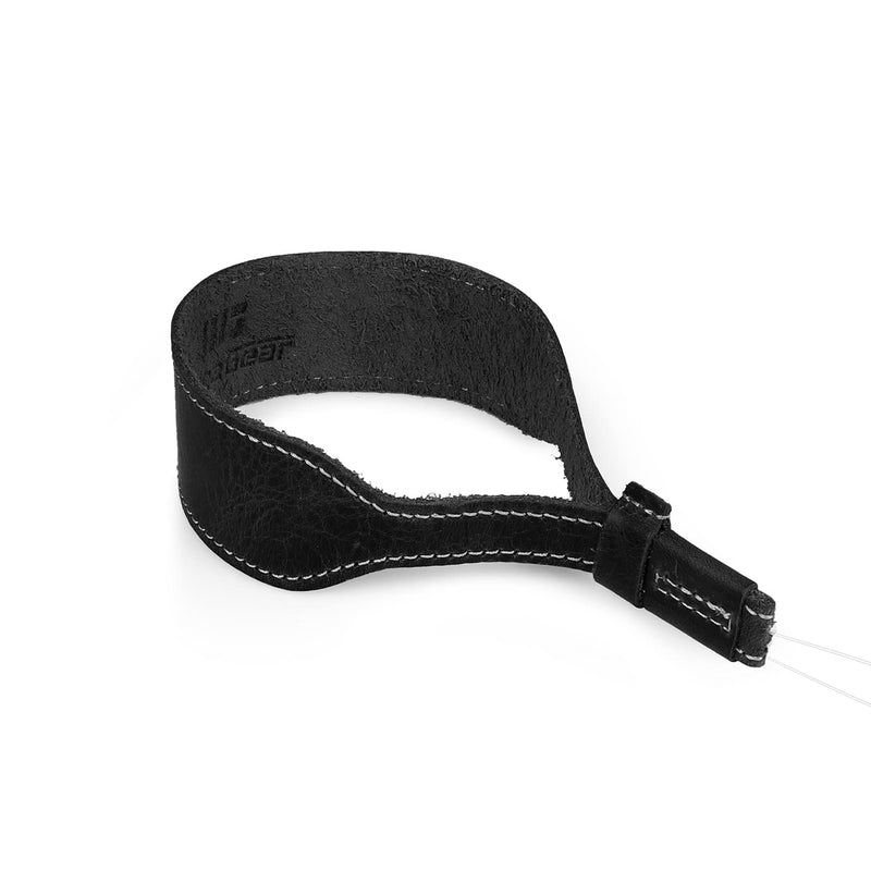  [AUSTRALIA] - MegaGear MG1612 SLR, DSLR Genuine Leather Wrist Strap, Black, One Size