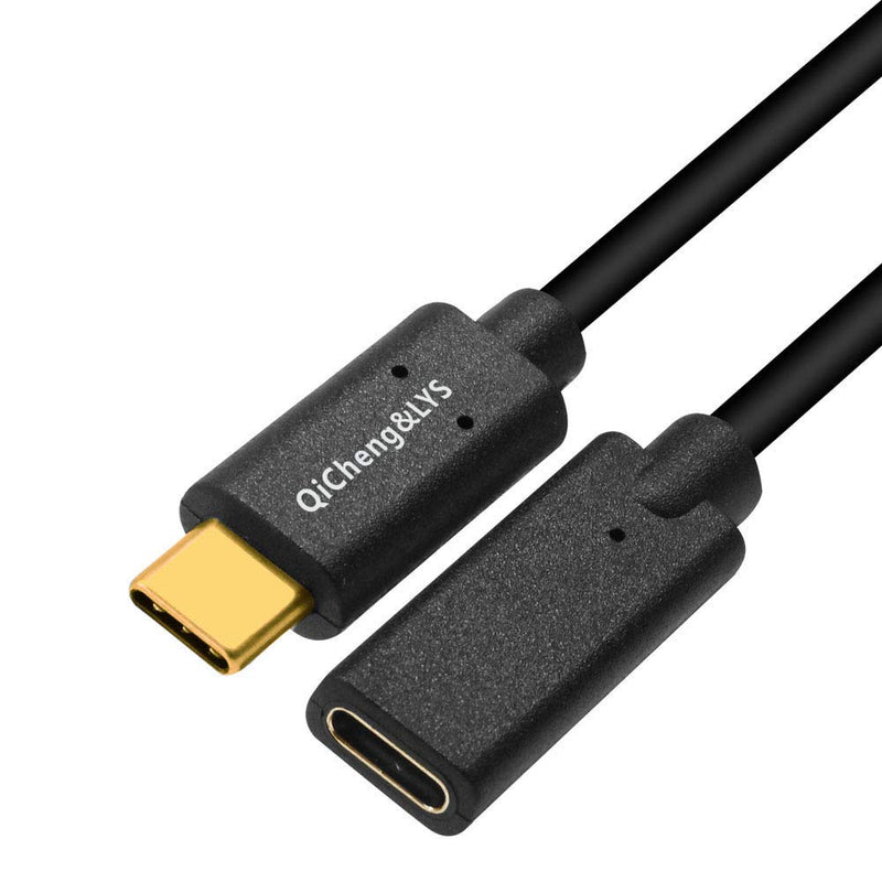  [AUSTRALIA] - USB-C 3.1 Male to Female Extension Cable,Gen 2 (10Gbps) Devices;Pass Video, Data, Audio Through Male to Female USB C Wire Dock Connector Extension Cord for USB Type-C Data Sync Cable (2ft/0.6m) 0.6m