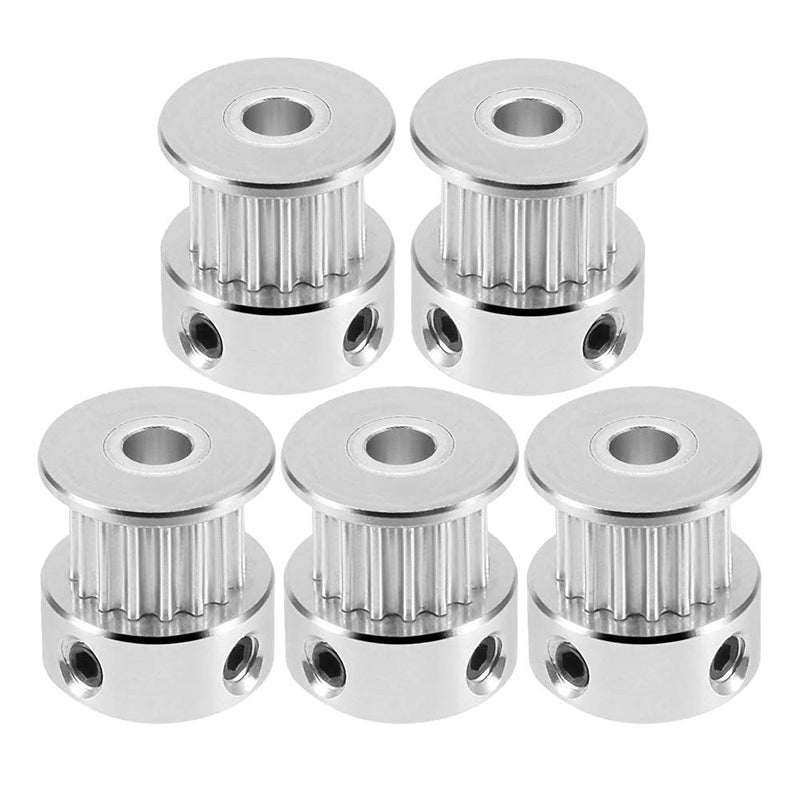  [AUSTRALIA] - Saiper 5pcs GT2 16 Teeth 6mm Bore Timing Pulley Aluminum Synchronous Wheel for 6mm Belt, Compatible with RepRap 3D Printer Prusa i3 16T-B6