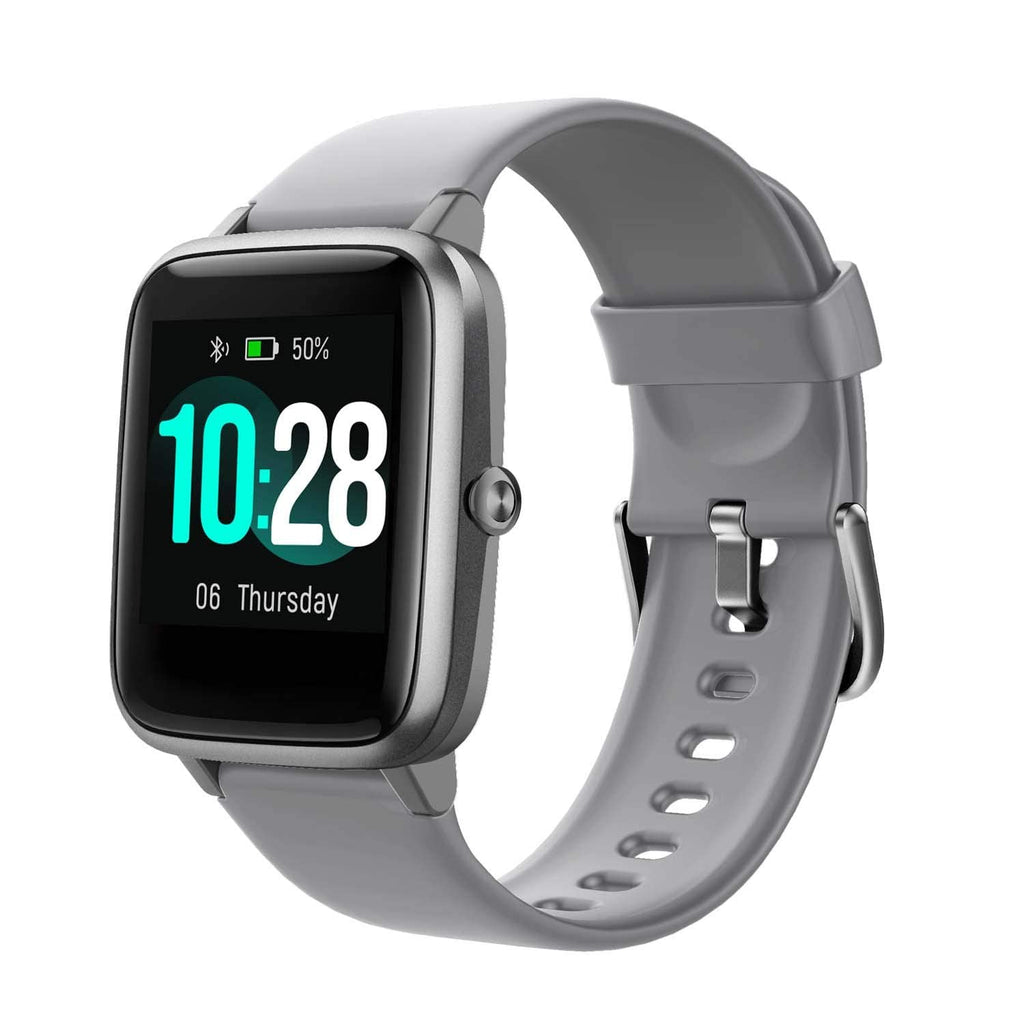  [AUSTRALIA] - Fitness Tracker, Smart Watch Step Trackers with Heart Rate Monitor, IP68 Waterproof Fitness Watch Activity Tracker Sleep Monitoring, Calorie Counter, Pedometer for Men Women Gray