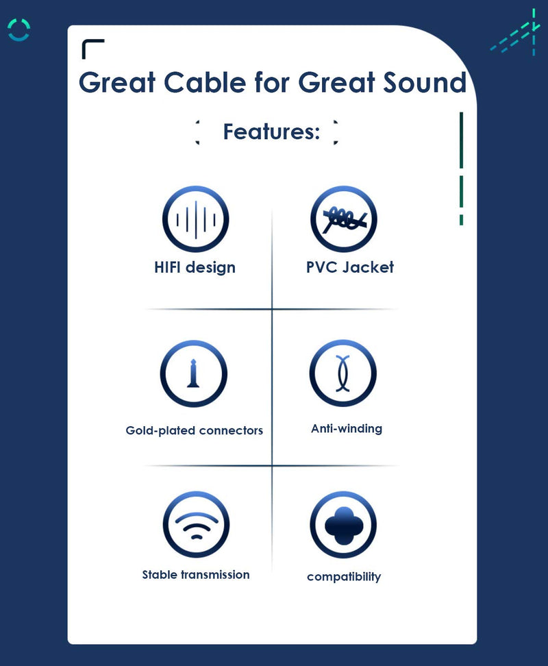 Devinal XLR to RCA Stereo Interconnect Cable, Heavy Duty Dual XLR Male to Dual RCA/Phono Audio HiFi Cord, 2 XLR to 2 RCA Interconnect Lead Patch Wire Adapter 6.6FT 6 FT - LeoForward Australia