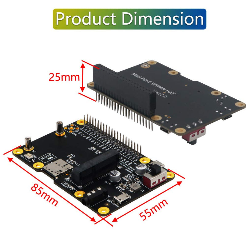  [AUSTRALIA] - 3G/4G & LTE Base HAT for Raspberry/Asus Tinker Board/Samsung ARTIK /Rock64 Media/Liber Computer Board