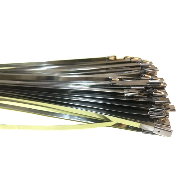  [AUSTRALIA] - 100PCS 11.8" Stainless Steel Wire Cable Zip Ties Straps