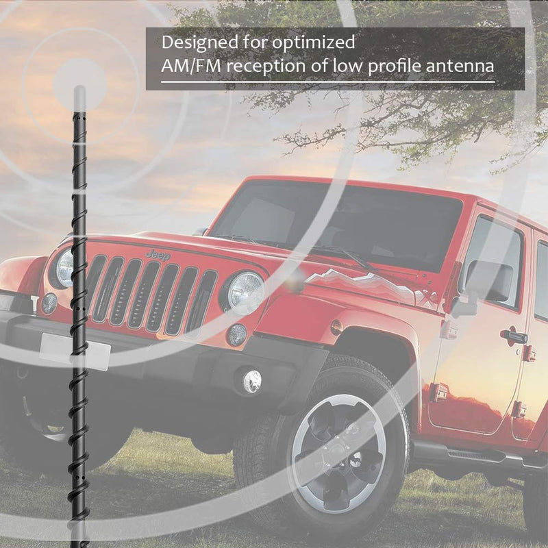  [AUSTRALIA] - KSaAuto 13" Antenna for Jeep Wrangler JL JK TJ JKU JLU Gladiator Rubicon Sahara Unlimited Sport 2007-2023 Car Antenna Replacement Jeep Wrangler JK Gladiator Accessories Upgrade for FM AM Reception J eep Wrangler 13 Inch