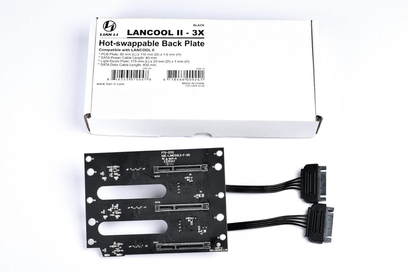  [AUSTRALIA] - Lian Li LAN2-3X Hot-swappable Back Plate for LANCOOL II/LANCOOL 2 / LANCOOL Two - LAN2-3X