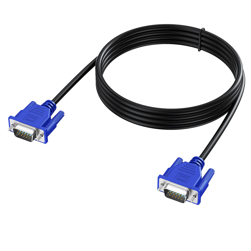  [AUSTRALIA] - VGA to VGA Cable, 3 Feet VGA Cable Cord Male to Male 1080P Full HD High Resolution for Monitor TV Computer Projector-Blue 1 3 FT