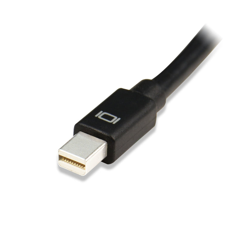  [AUSTRALIA] - gofanco Mini DisplayPort to DVI Adapter - Black Thunderbolt Compatible Male to Female – for MacBook, Mac Mini, Microsoft Surface Pro, Google Chromebook Pixel, and Laptops with a Mini DisplayPort