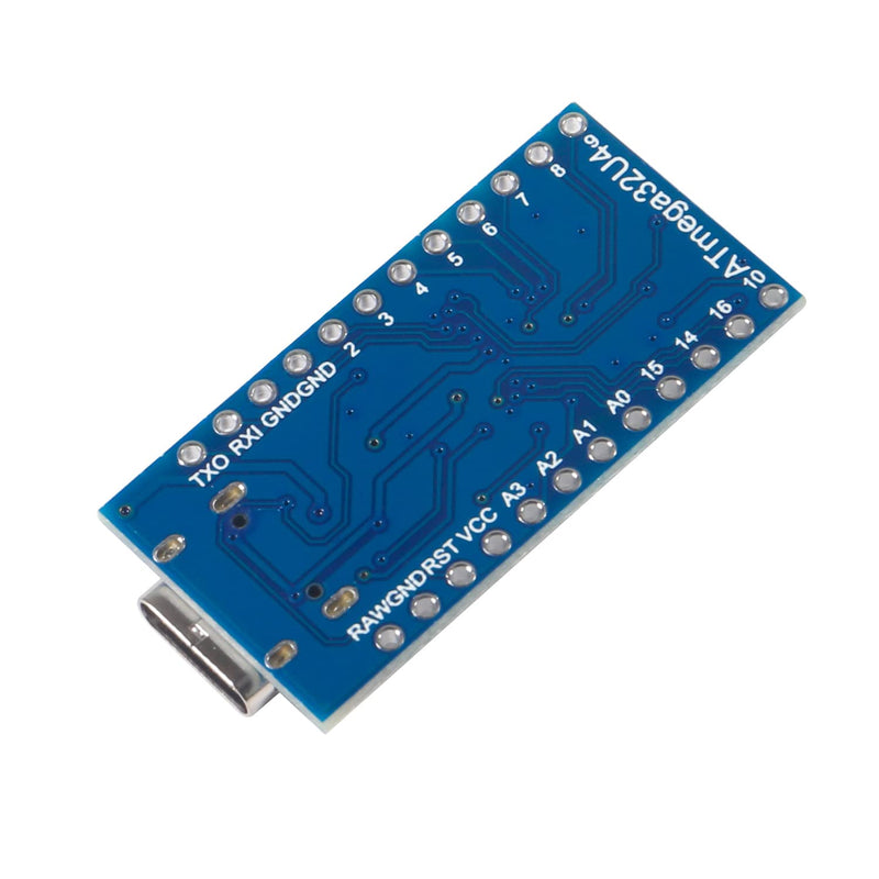  [AUSTRALIA] - 6pcs Pro Micro for Atmega32U4 5V 16MHz Bootloadered IDE Micro USB Pro Micro Development Board Microcontroller Compatible for Pro Micro Serial Connection with arduino Pin Header (Type-C USB) TYPE-C USB