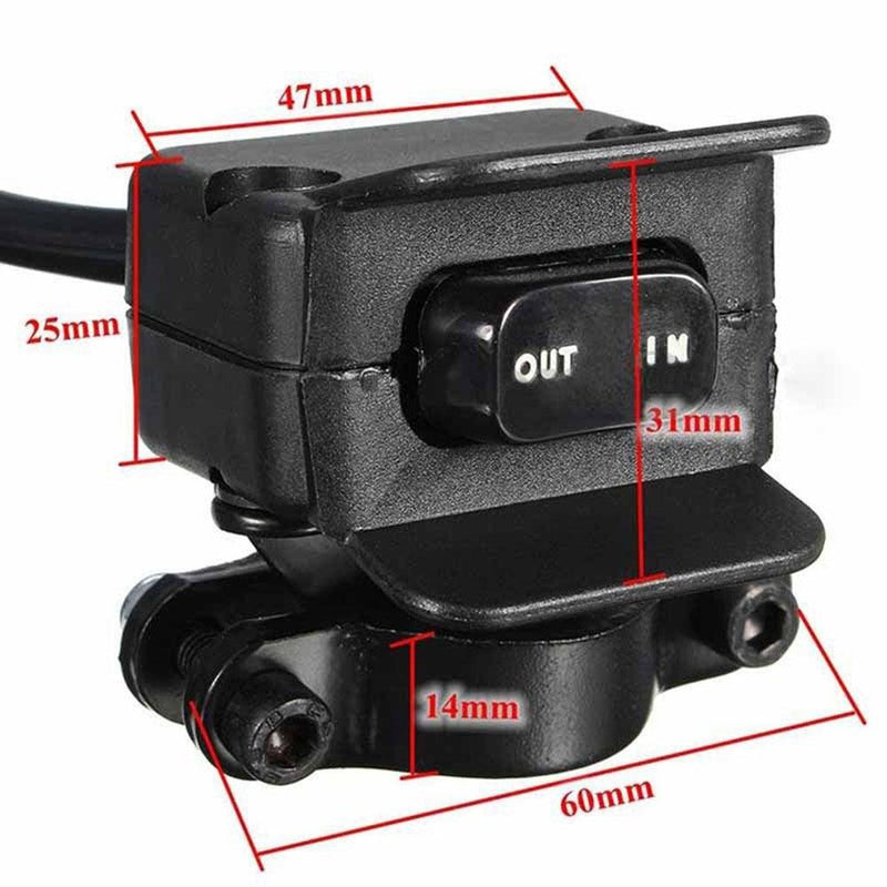  [AUSTRALIA] - ZHUOTOP Heavy Duty Handlebar Control Line Winch Rocker Switch Handlebar Control Warn For ATV/UTV