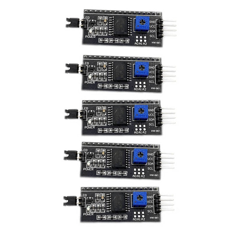  [AUSTRALIA] - KIRO&SEEU 5pcs 1602 LCD 2004 20x4 i2c LCD Display Adapter IIC//TWI/SPI/I2C Serial Interface Module Shield Compatible with Arduino UNO R3 MEGA2560