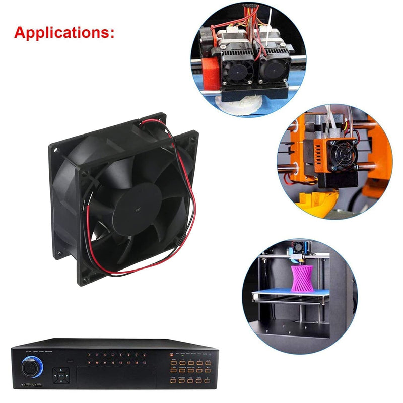  [AUSTRALIA] - Fielect 12V Brushless DC Cooling Fan 92x92x25mm Mini Cooling Fan Long Life Sleeve Bearing Computer Case Cooling Fan,0.3A 1Pcs 92 x 92 x 15 mm DC 12V 0.3A YY9225H12S