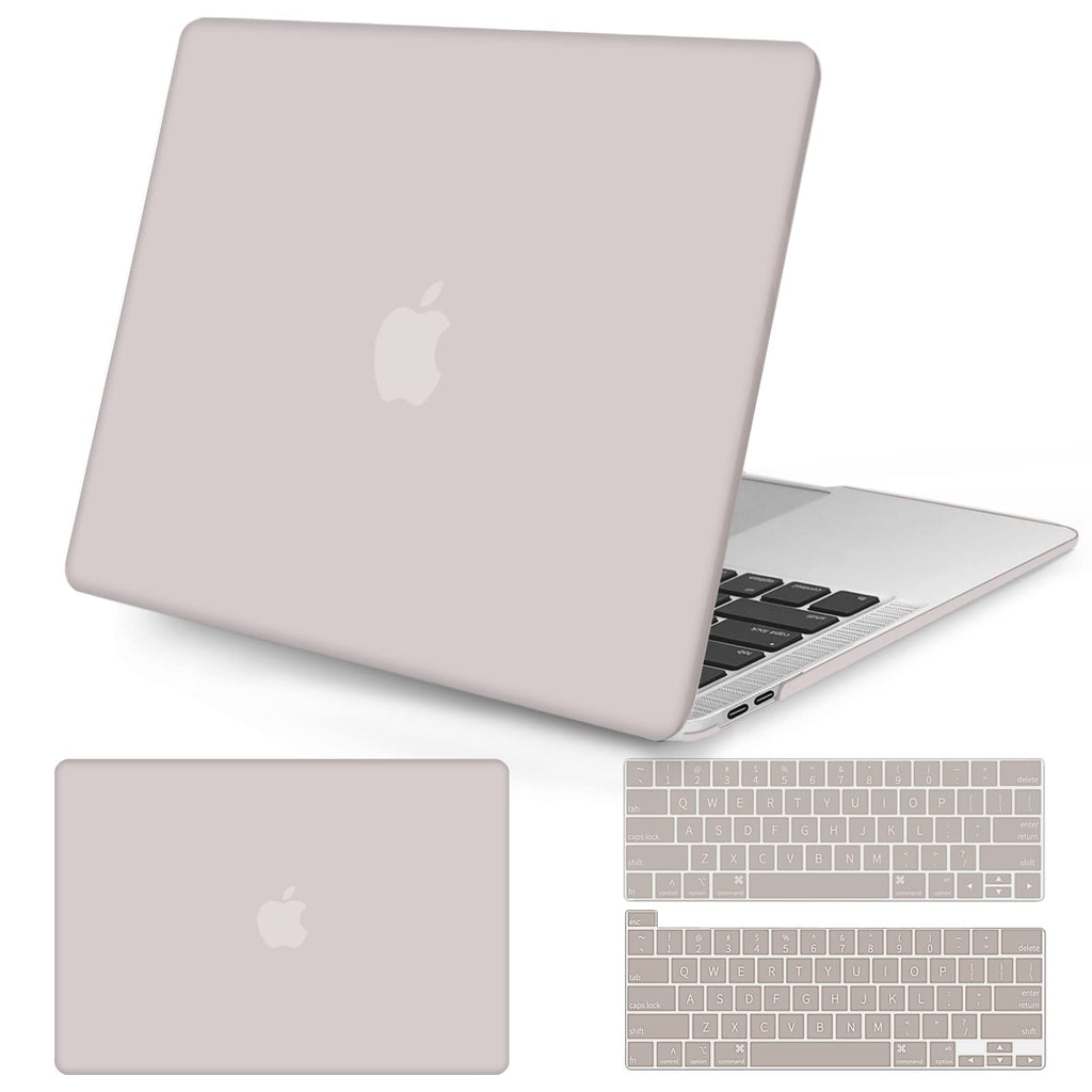  [AUSTRALIA] - Seorsok Compatible with MacBook Pro 13 inch Case M2 2023,2022,2021-2016 A2338 M1 A2251 A2289 A2159 A1989 A1708 A1706,Plastic Hard Shell&Keyboard Cover,Rock Grey Rock grey