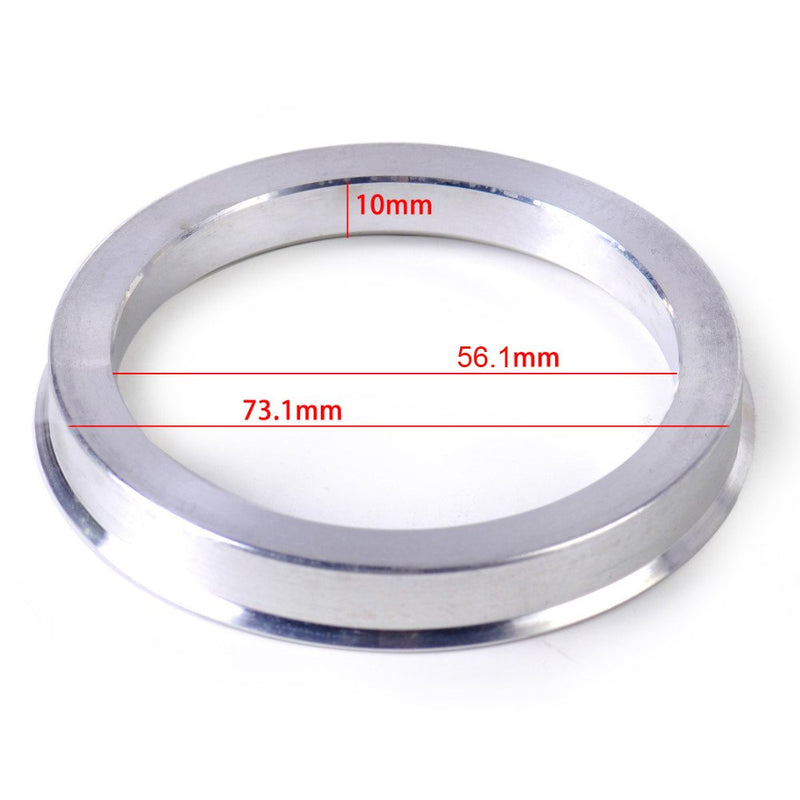 ZHTEAP 4pc Wheel Hub Centric Rings 56.1 to 73.1 OD=73.1mm ID=56.1mm - Aluminium Alloy Wheel Hubrings for Most Honda Subaru Mini - LeoForward Australia