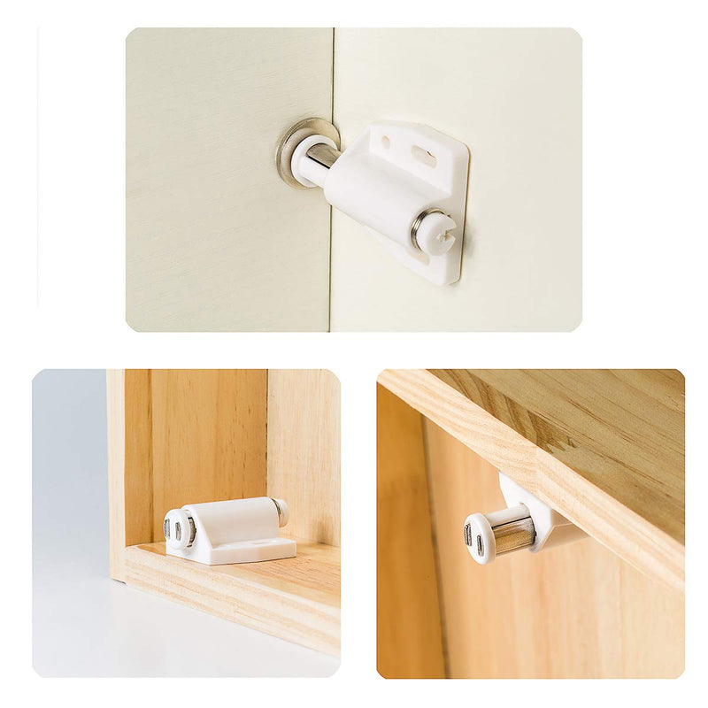  [AUSTRALIA] - DonYoung Magnetic Touch Latch, 4 Pack Push Open Cabinet Door Latches and Catches, Push Release Opener Door Magnets, RV Drawer Closure for Wardrobe Cabinet Kitchen Cupboard Closet Door … Door Touch Latch 01