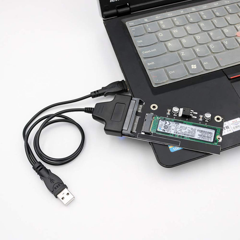  [AUSTRALIA] - 20+6 Pin SSD to SATA 2.5 or USB Adapter with USB 2.0 Cable for Thinkpad Lenovo X1 Carbon