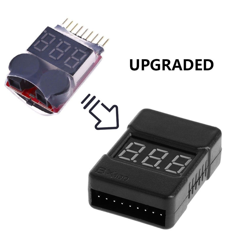 LiPo Battery Checker - RC 1-8S Battery Tester Monitor - Low Voltage Buzzer Alarm - with LED Indicator - for Lipo Life LiMn Li-ion Battery (3 Pack) - LeoForward Australia