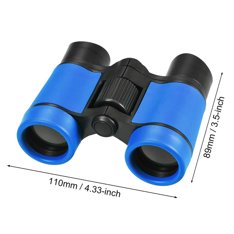  [AUSTRALIA] - uxcell Binoculars 4X30 Compact Foldable Binoculars Shock Proof Sky Blue with Neck Strap for Bird Watching Hiking Camping