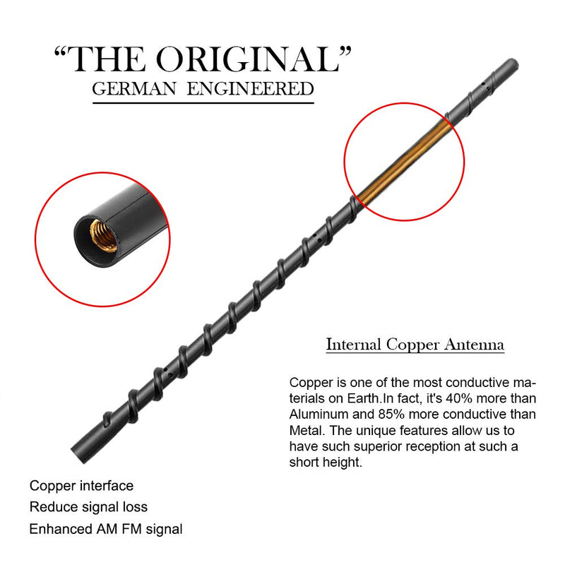  [AUSTRALIA] - KSaAuto 13" Antenna for Jeep Wrangler JL JK TJ JKU JLU Gladiator Rubicon Sahara Unlimited Sport 2007-2023 Car Antenna Replacement Jeep Wrangler JK Gladiator Accessories Upgrade for FM AM Reception J eep Wrangler 13 Inch