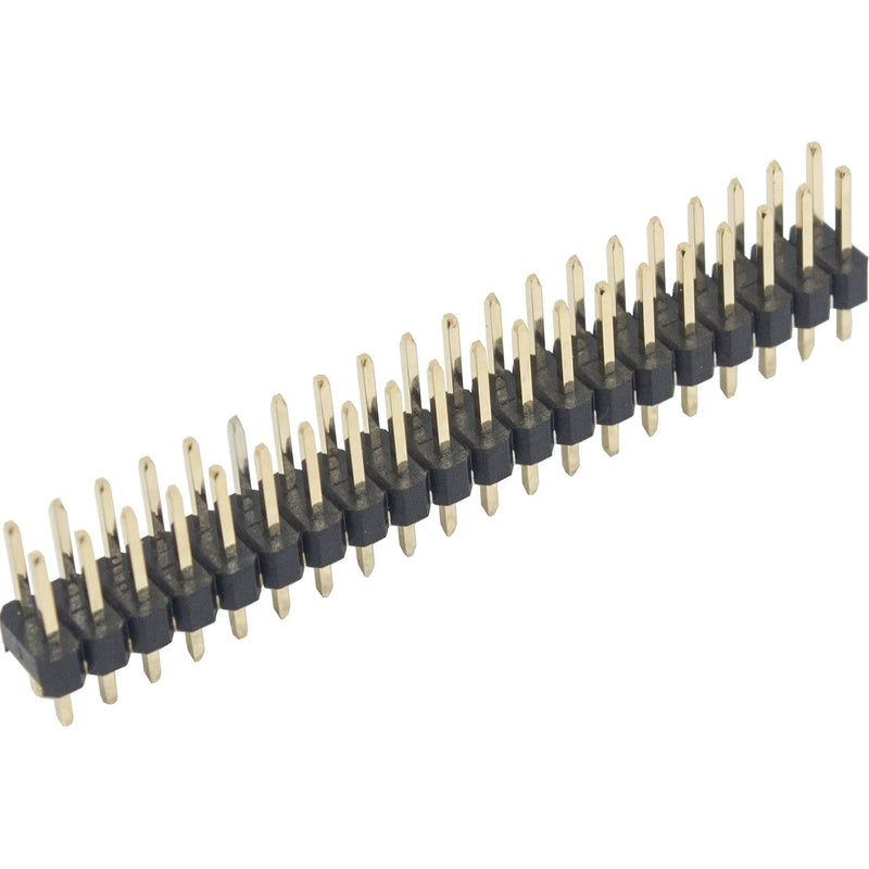  [AUSTRALIA] - risingsaplings 10pcs Break-Away 0.1" 2x20-pin Strip Dual Male Headers for Raspberry Pi Zero GPIO (Long 11mm/0.43")