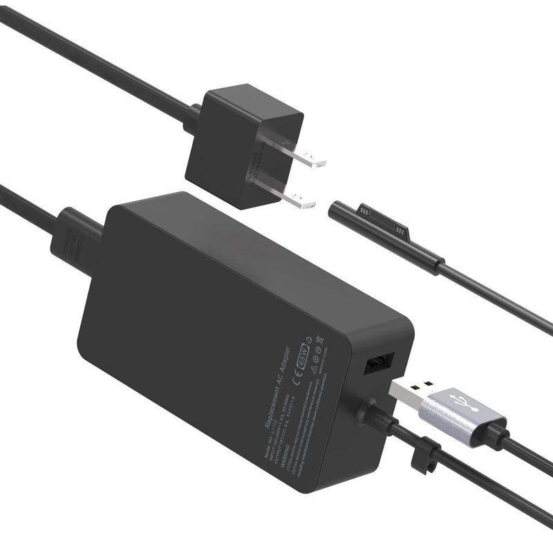  [AUSTRALIA] - Surface Pro Charger Surface Laptop Charger 65W,for Surface Pro 3 Pro 4 Pro 5 Pro 6 Pro 7 Pro X Surface Go 1 2 Surface Laptop 1 2 3 Surface Book with Wall Plug and Power Cord