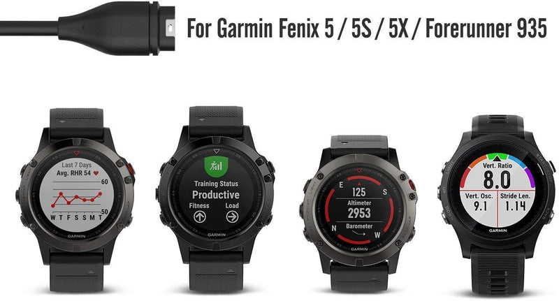 Garmin Fenix 6 6S 6X Pro Sapphire Charger 2Pack, Ankey Charger Cable for Garmin Fenix 5 5S 5X Plus, Forerunner 935 945 45 45S 245, Approach S10 S40 S60 X10, Quatix 5 Sapphire, Vivoactive 3 4 4S - LeoForward Australia