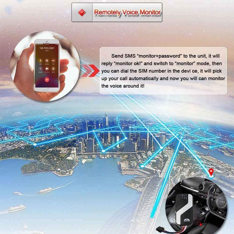  [AUSTRALIA] - TheCoolCube Vehicle GPS Tracker 403B Car GPS SMS GPRS Real Time Tracking Device System Alarm Motorcycle Track SOS 4G LTE FDD