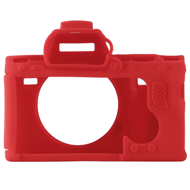  [AUSTRALIA] - Easy Hood Camera Case for Sony Alpha a7III a7 III a7R III a7RIII ILCE-7RM3 a73 a7R3 a7R Mark III Soft Silicone Rubber Protective Body Housing Case Skin Camera Protector Cover (Red) Red
