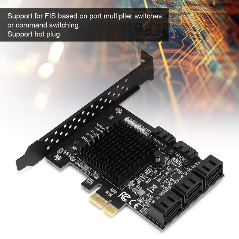  [AUSTRALIA] - Lazmin112 PCI-E to SATA 3.0 Card, 8-Port PCI-E to SATA3.0 Controller Expansion Board, SATA3.0 Interface Expansion Card