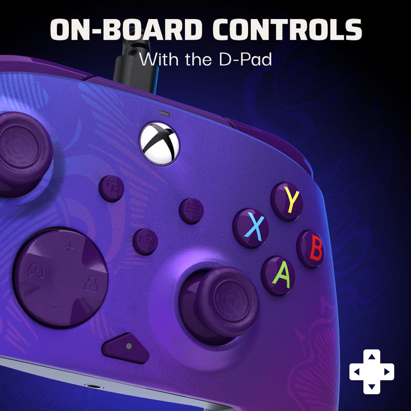  [AUSTRALIA] - PDP REMATCH Advanced Wired Controller for Xbox Series X|S, Xbox One, Windows 10/11 - Purple Fade REMATCH Controller