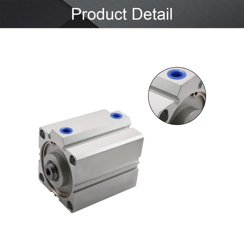  [AUSTRALIA] - Othmro SDA63 x 60 Sealing Thin Air Cylinder Pneumatic Air Cylinders, 63mm/2.48inch Bore 60mm/2.36inch Stroke Aluminium Alloy Pneumatic Components for Pneumatic and Hydraulic Systems 1pcs SDA63x60