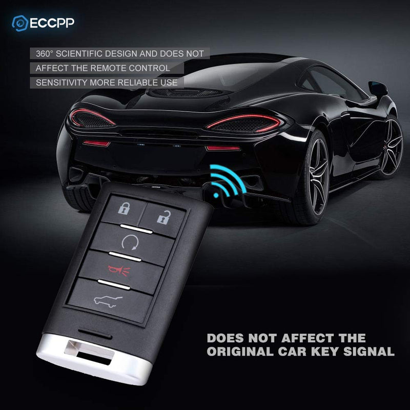 ECCPP Replacement fit for Uncut Keyless Entry Remote Control Car Key Fob Cadillac SRX/ATS/ELR/XTS NBG009768T 315MHz (Pack of 1) - LeoForward Australia