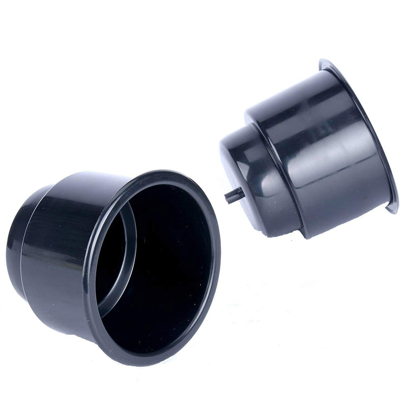  [AUSTRALIA] - Amarine Made (Set of 3) Black Recessed Plastic Cup Drink Can Holder with Drain for Boat Car Marine Rv - Black